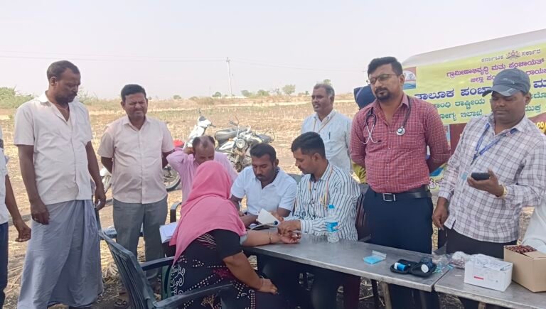 ಜೀನೂರು ಕ್ಯಾಂಪಿನಲ್ಲಿ ಆರೋಗ್ಯ ತಪಾಸಣೆ ಶಿಬಿರ